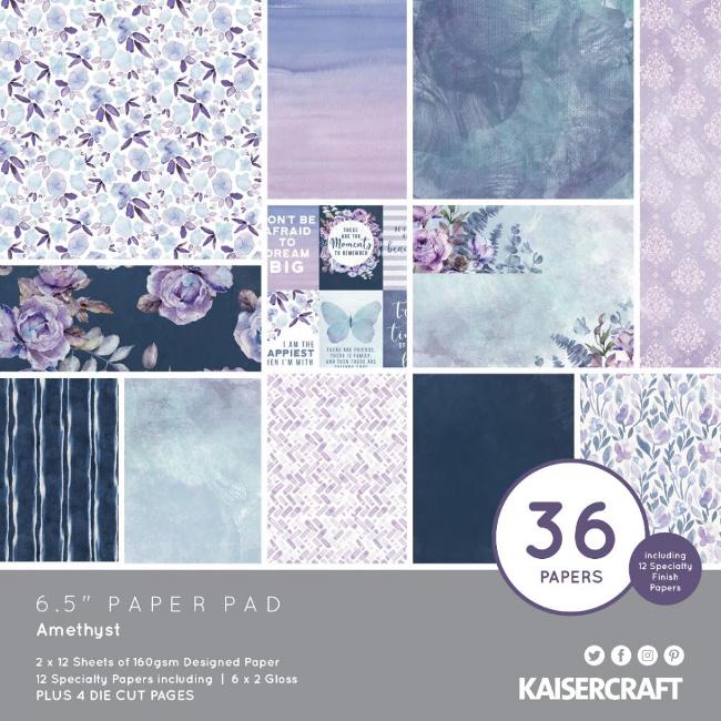 Kaisercraft Amethyst Paper Pad (Includes speciality and die-cut elements)